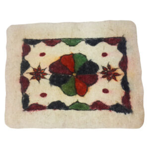 Tapis en feutre de laine persan 100 % naturel et fait main Teb205