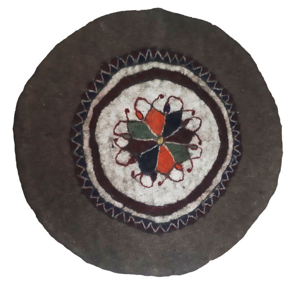 Tapis en feutre de laine persan 100 % naturel et fait main TB402