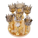 Set Haft-sin en cristal élégant pour Nowruz, le Nouvel An persan F321