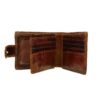 Portefeuille bifold en cuir persan pour hommes avec poème