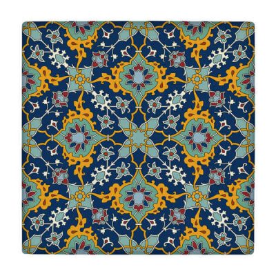 Carreau en céramique persane décoratif encadré – wk200