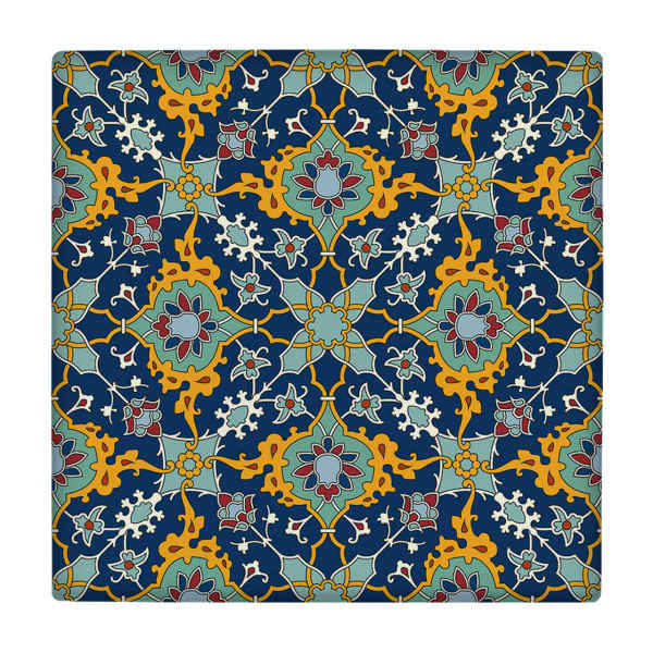 Carreau en céramique persane décoratif encadré - wk200