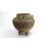 Vase en poterie décoratif persan fait main avec motif artistique Negar