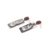 Boucles d'oreilles en argent persan Instrument Tanboor