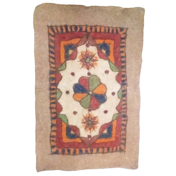 Tapis en feutre de laine persan 100 % naturel et fait main Teb20