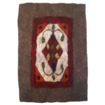 Tapis en feutre de laine persan 100 % naturel et fait main TEB307
