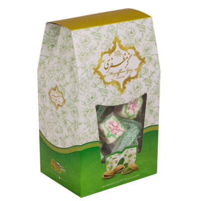 Gaz Mozaffari (Lot de 3) : Pistache – Nougat traditionnel iranien à l’eau de rose