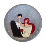 Plaque en céramique décorative peinte à la main Couple
