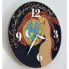 Handcrafted Persian Pottery Wall Clock - Hand-Painted Negar