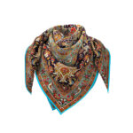 Summer Scarf for Women – Luxe Floral Print, Bird Design