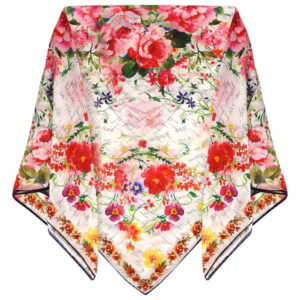 Summer Scarf for Women – Luxe Floral Print, Spring Flowers Design