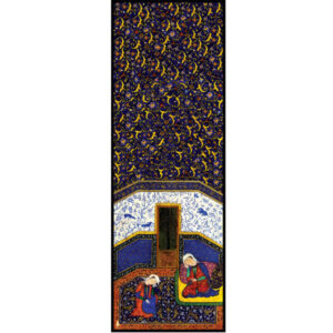 Châle imprimé perse pour femme – Modèle artistique Shahnameh