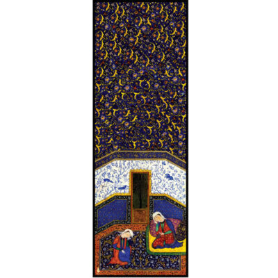 Châle imprimé perse pour femme – Modèle artistique Shahnameh