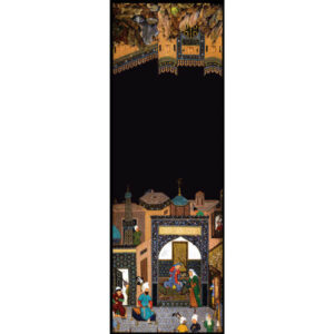 Châle imprimé perse pour femme – Shahnameh artistique Eskandar