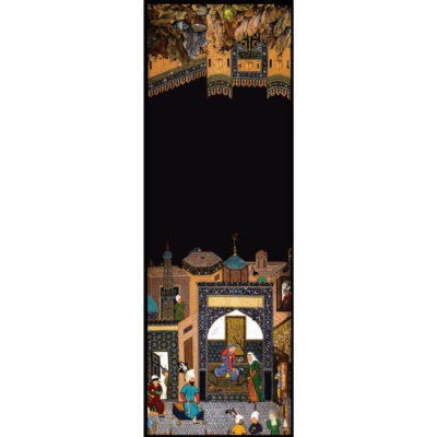 Châle imprimé perse pour femme – Shahnameh artistique Eskandar