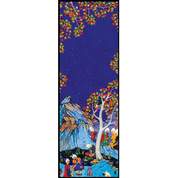 Châle imprimé perse pour femme – Shahnameh artistique Golshan