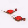 Persian Embroidered Earrings Balochi Traditional Suzani Golbahar