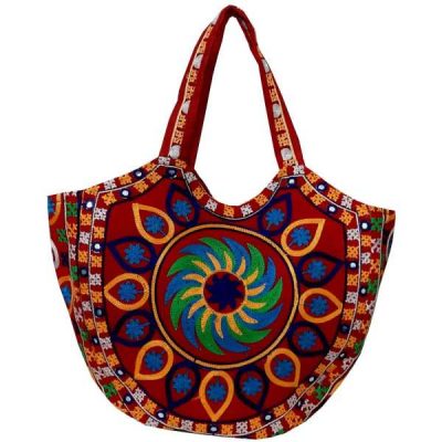 Sac fourre-tout ethnique avec modèle brodé Baluchi A59