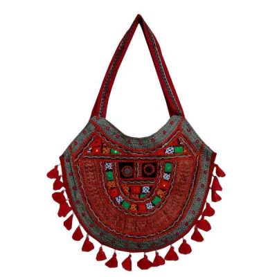Sac fourre-tout ethnique avec modèle brodé Baluchi A545