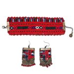 Set Bracelet et Boucles d’Ores Brodés Persan – Tradition