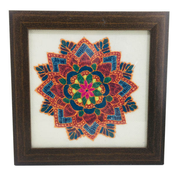 Persian Embroidered Tapestry Wall Hanging – Floral Textile Art
