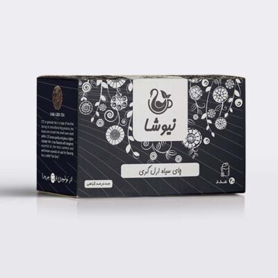 Sachets de thé noir Earl Grey Newsha – 5 paquets de 70 g (lot de 10)