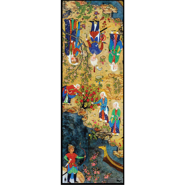 Châle imprimé perse pour femme – Shahnameh artistique
