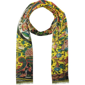 Châle imprimé perse pour femme – Carreau floral artistique