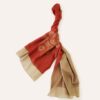 Châle Persan Traditionnel Rouge pour Femme - Modèle Soleil