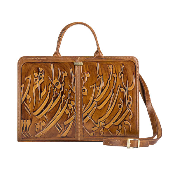 Porte-documents en cuir persan pour femmes - Modèle Mashgh