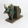 Serre-livres sculpture en polyester inspirée du zébu – adapté pour pièces à thème