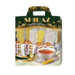 Nabat – Sucre dur au safran et blanc sur bâtonnet