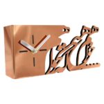 Horloge de bureau style persan en cuivre – Modèle Calligraphie