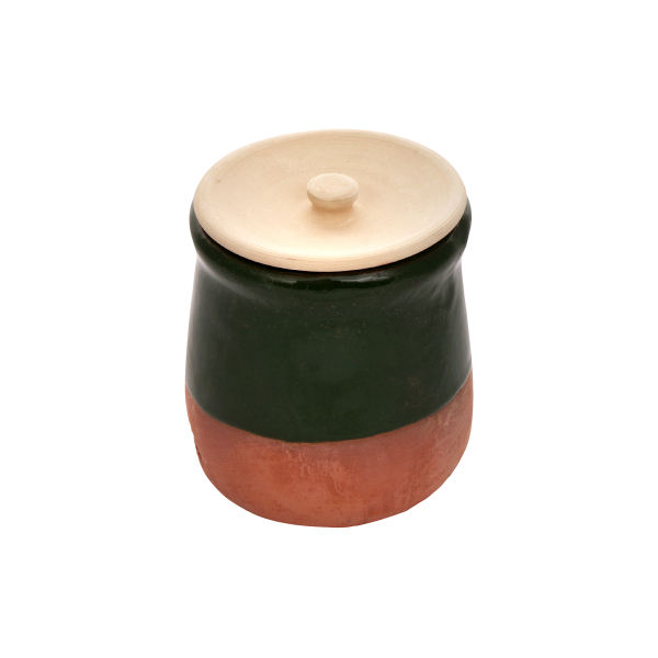 Pot en Terre Cuite Persan avec Couvercle pour Cuisiner Abgoosht - D1
