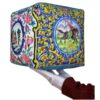 Pouf carré en velours bohémien inspiré par l'élégance persane Shikdo