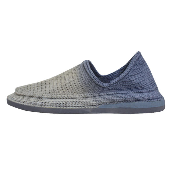Giveh Shoes - Chaussures Persanes Artisanales Respirantes Modèle Blanc & Bleu
