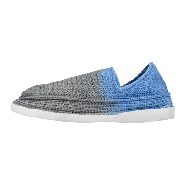 Giveh Shoes - Chaussures Persanes Artisanales Respirantes Modèle Bleu & Gris
