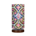 Lampe de table en bois persane minimaliste & amp; de chevet Fleur