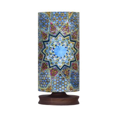 Lampe de table en bois persane minimaliste & amp; de chevet cylindre Sonati
