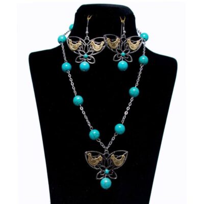 Set de bijoux persans Morghe Amin modèle Papillon