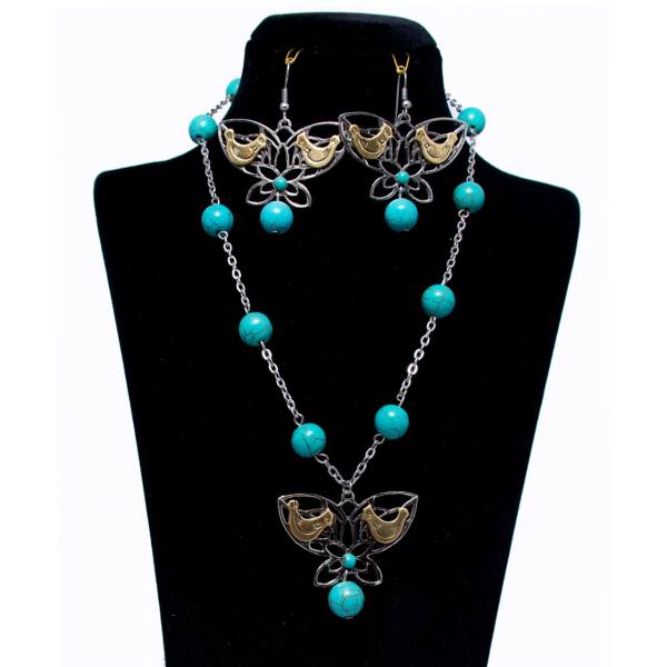 Set de bijoux persans Morghe Amin modèle Papillon