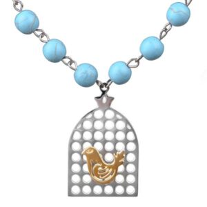 Collier en acier persan Minimaliste Morghe Amin