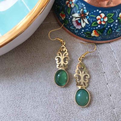 Boucles d’oreilles en laiton persan Modèle Agate
