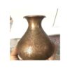 Vase décoratif en cuivre persan gravé fait main avec design Khomreh