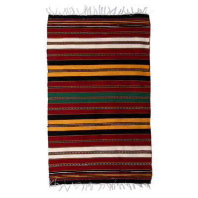 Tapis Jajim persan authentique tissé à plat rayé Diyasam