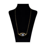 Collier en acier Artistique Cheshm Nazar Œil de protection
