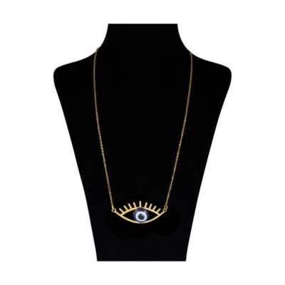 Collier en acier Artistique Cheshm Nazar Œil de protection