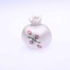 Set of Persian Pottery Tealight Candle Holders Pomegranate & Bird