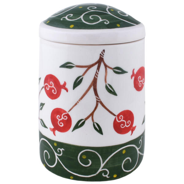 Poterie Bocal - Fait Main avec Motif de Grenade