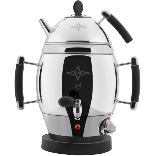 Machine à thé samovar électrique en acier finition lisse 5 litres